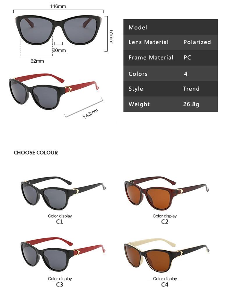 Cat Eye Polarized Sunglasses Men Elegant