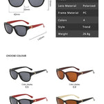 Cat Eye Polarized Sunglasses Men Elegant