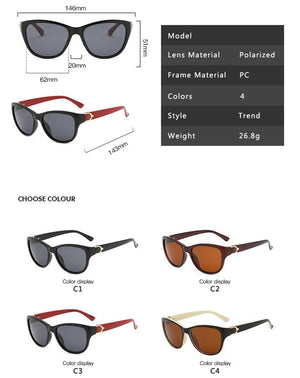 Cat Eye Polarized Sunglasses Men Elegant