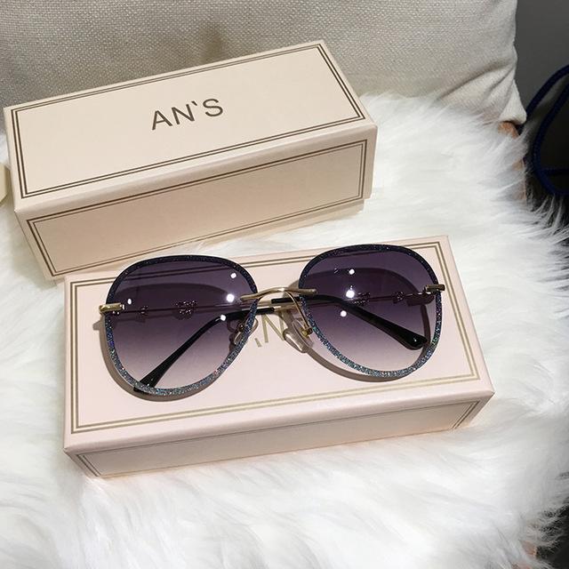 Diamond Sunglasses Female Imitation Rhinestones