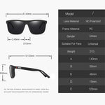 Polarized Sunglasses Square Frame Classic Male Coating Mirror
