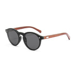 Women's Sunglasses Bamboo Glasses Round