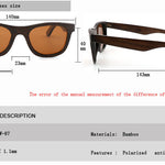 Handmade luxury Sunglasses Men Polarized Zebra Vintage Wood