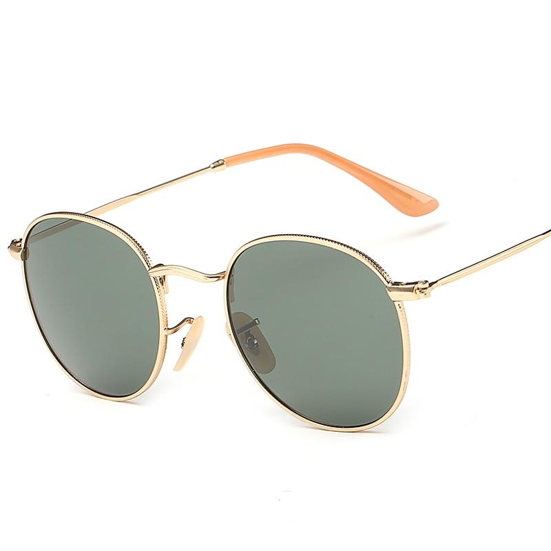 Round Sunglasses Polarized Men Vintage Eyewear