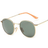 Round Sunglasses Polarized Men Vintage Eyewear