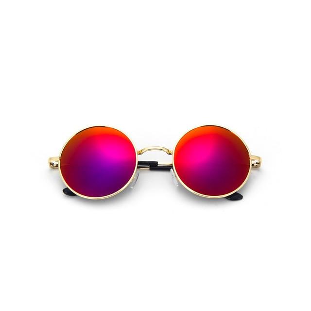 Retro Vintage Black Silver Gothic Steampunk Round Sunglasses