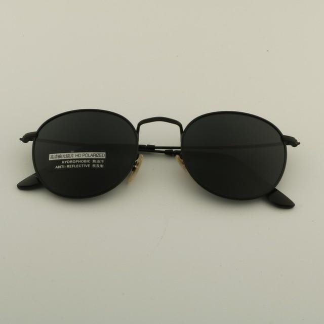 Round Sunglasses Polarized Men Vintage Eyewear
