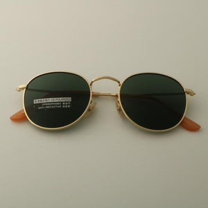 Round Sunglasses Polarized Men Vintage Eyewear