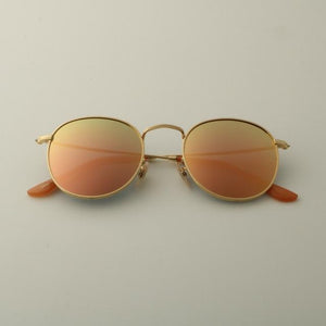 Round Sunglasses Polarized Men Vintage Eyewear