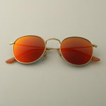 Round Sunglasses Polarized Men Vintage Eyewear