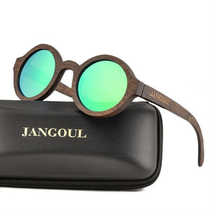 JANGOUL Design Wood Sunglasses Classic Bamboo Wooden