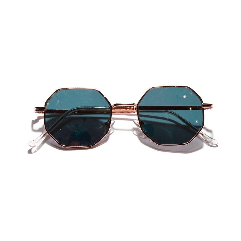 Retro polygon sunglasses Women Luxury