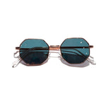 Retro polygon sunglasses Women Luxury