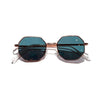 Retro polygon sunglasses Women Luxury