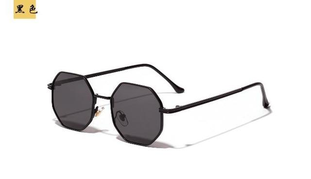 Retro polygon sunglasses Women Luxury