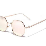 Retro polygon sunglasses Women Luxury