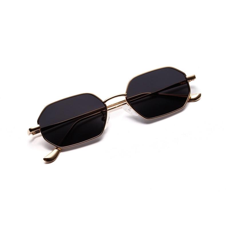 Retro Classic Small polygon Sunglasses Men