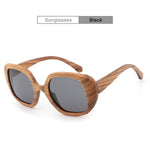 Zebra Wood Sunglasses For Men and Women Oversize