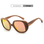 Zebra Wood Sunglasses For Men and Women Oversize