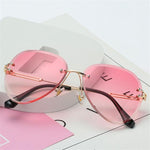 Rimless Sunglasses Women Metal Farme UV400