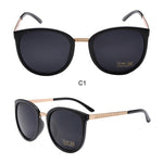 Nerzhul Trendy Brown Large Sunglasses Women