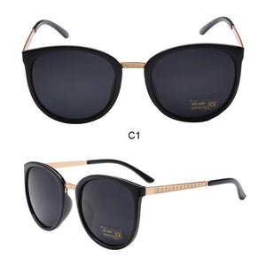 Nerzhul Trendy Brown Large Sunglasses Women