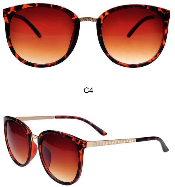 Nerzhul Trendy Brown Large Sunglasses Women